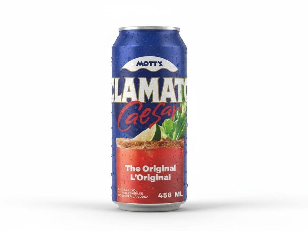 Motts Clamato Caesar - Original, Individual 458ml can (5.5% ABV)
