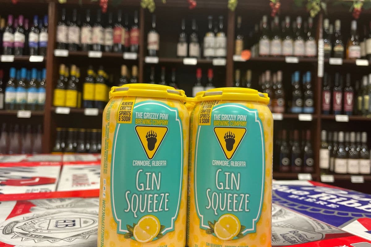 GRIZZLY PAW GIN SQUEEZE 4 CANS (4 x 355mL)