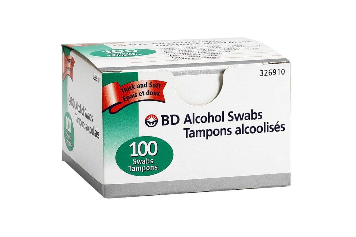 BD ALCOHOL SWABS (100)