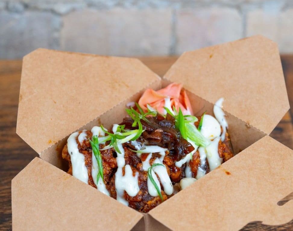Fried Chicken On Rice (Sweet Garlic Style)