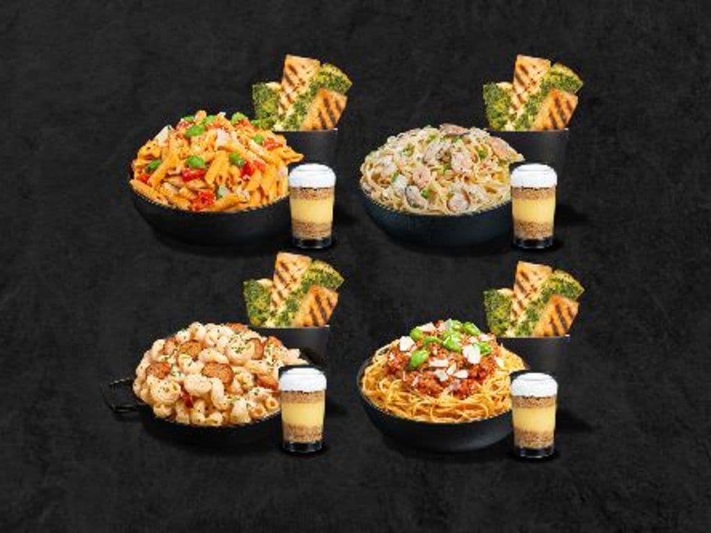 Pasta 4 + (4 adultes + pain + verrines)