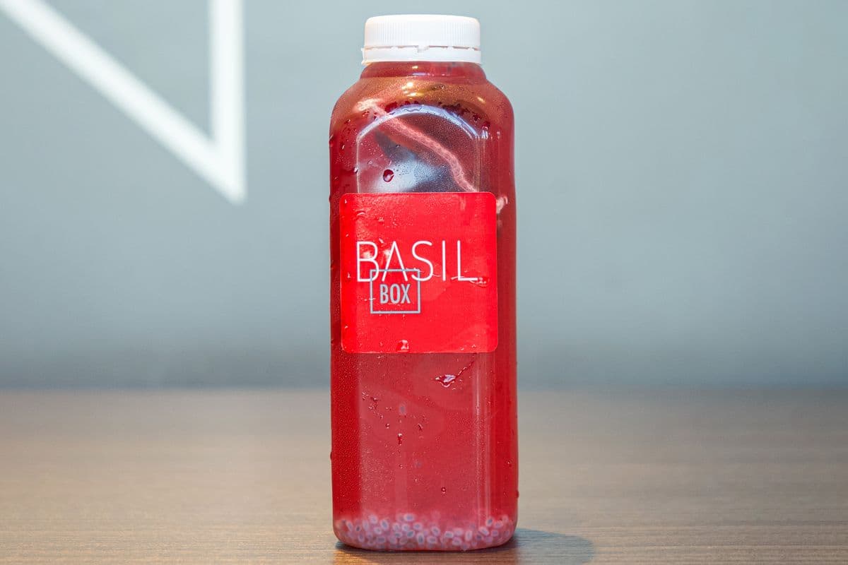 Dragon Fruit Basil Seed Green Tea (Cold)