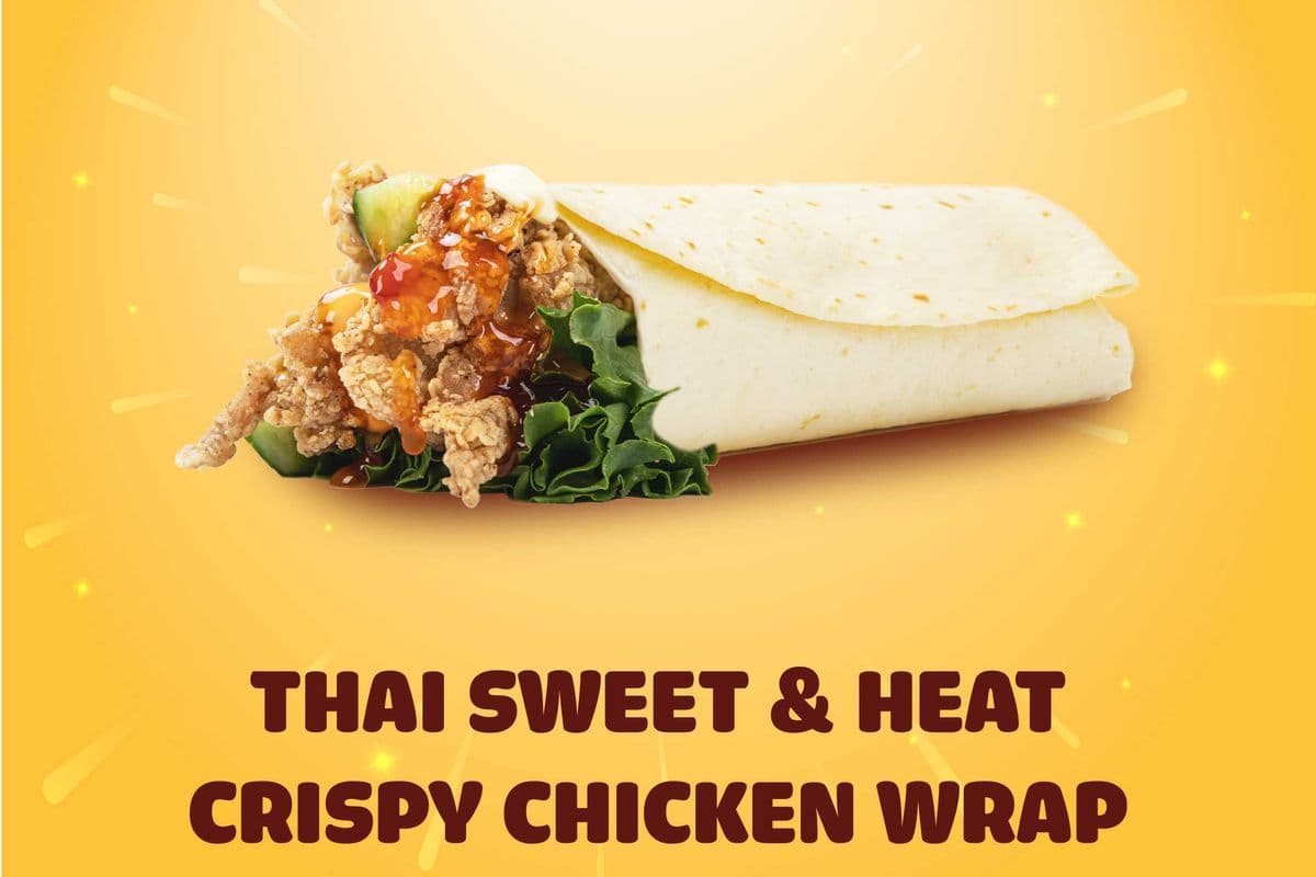 Thai Sweet and Heat Crispy Chicken Wrap