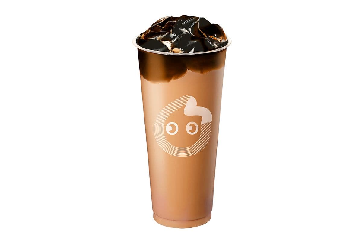 Grass Jelly Milk Tea