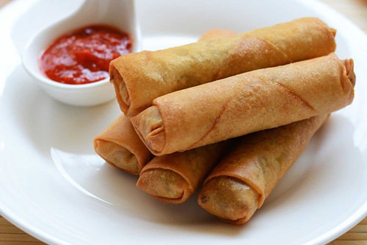 Hakka Vegetable Spring Rolls (Vegan)