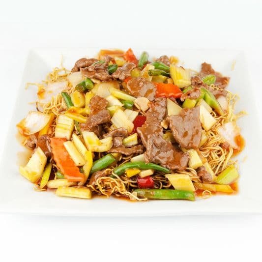 72. Stir-Fried Beef Chow Mein