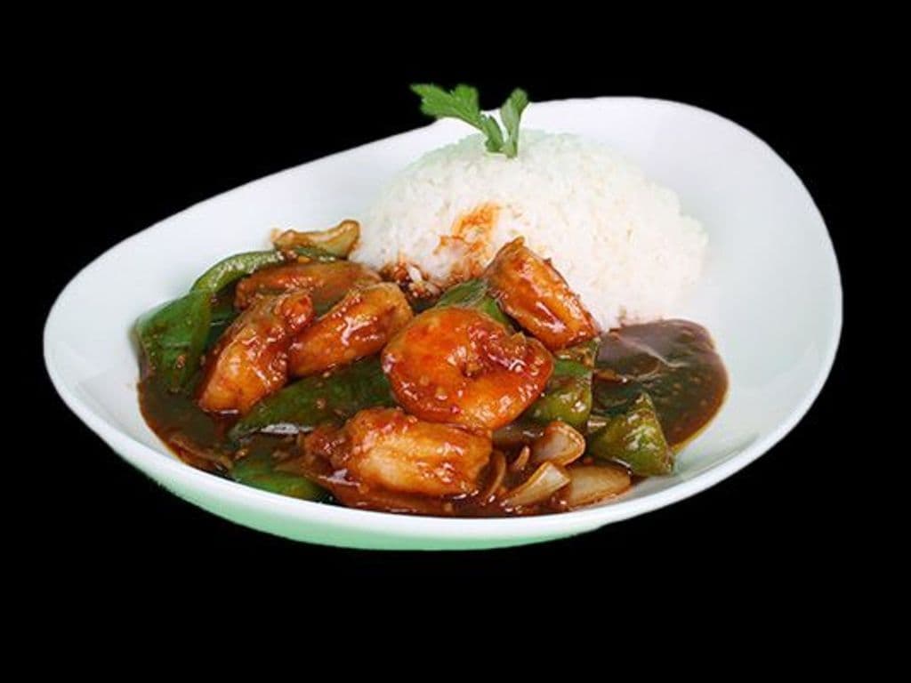 Shrimp with Black Bean Sauce (Ind.Size)