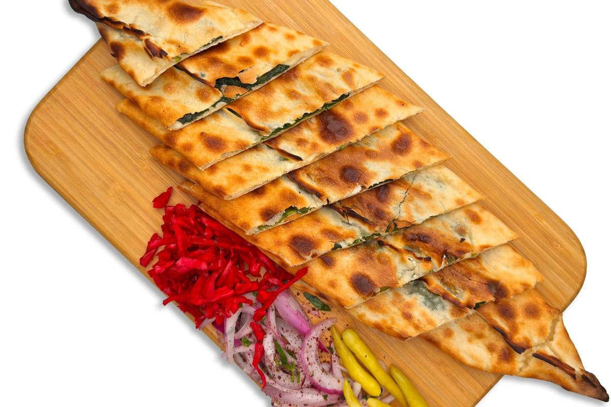 Spinach and Cheese Pide