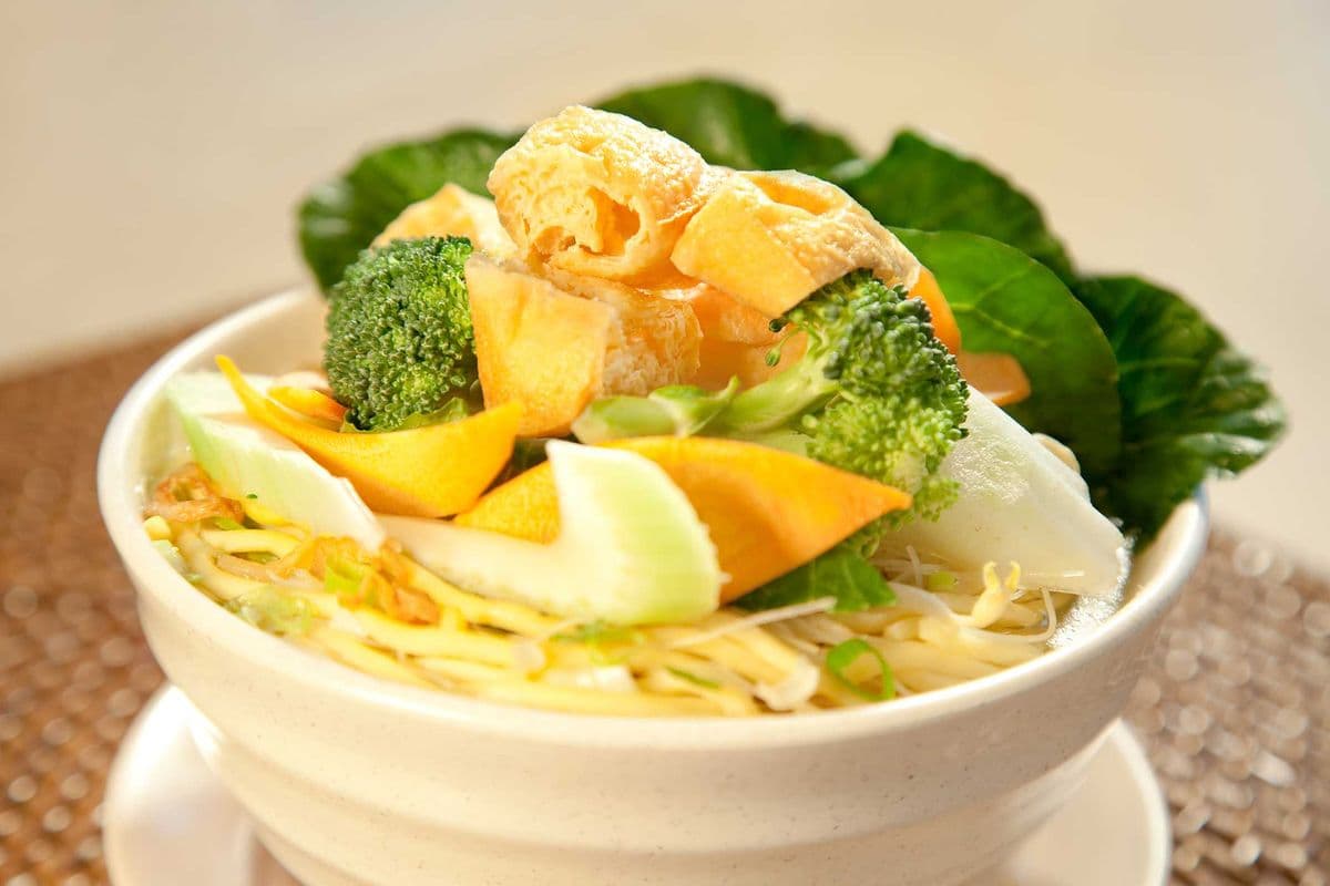 Tofu Vegetable Noodle Soup