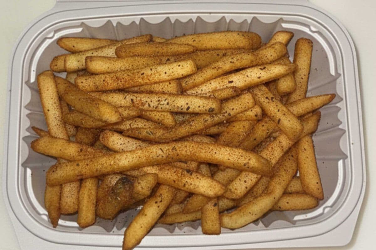small seasoned fries