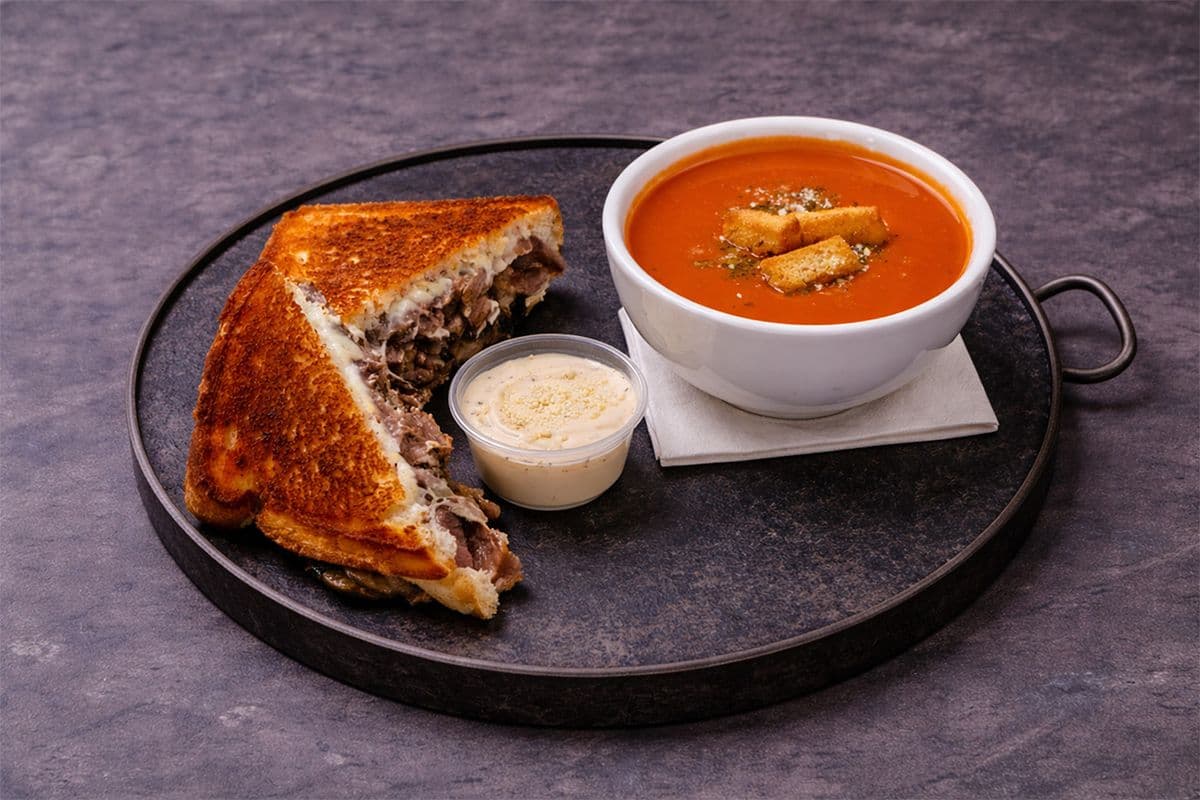 Steak and Mushroom Grilled Cheese