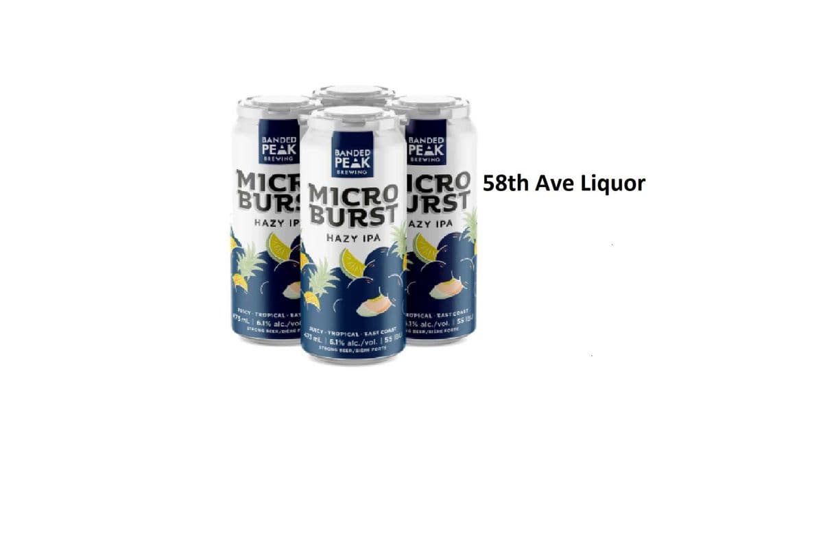 BANDED PEAK MICROBURST HAZY IPA 4 CANS (1 x 4x473ML)