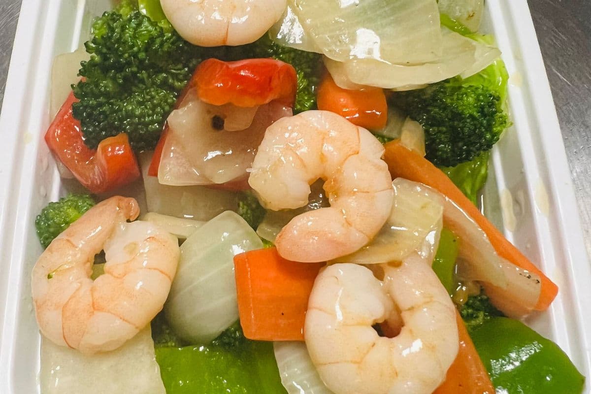 Shrimp with Mixed Vegetables虾仁炒杂菜