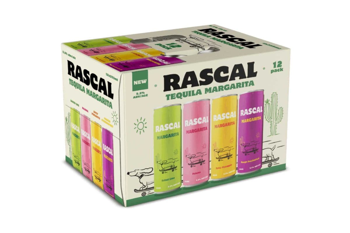 Rascal Tequila Margarita Mixer (12 x 355ml can)