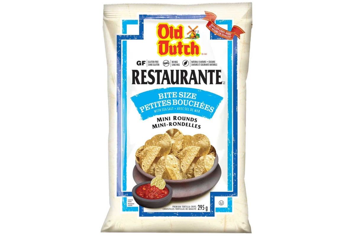 Old Dutch Restaurante Bite Size Mini Rounds Tortilla Chips (295g)