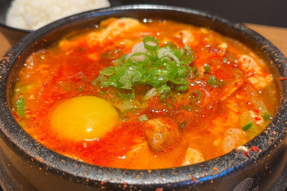 Soontofu with Seafood