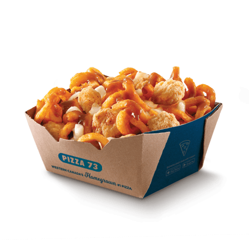 Popcorn Chicken Curly Fries Poutine