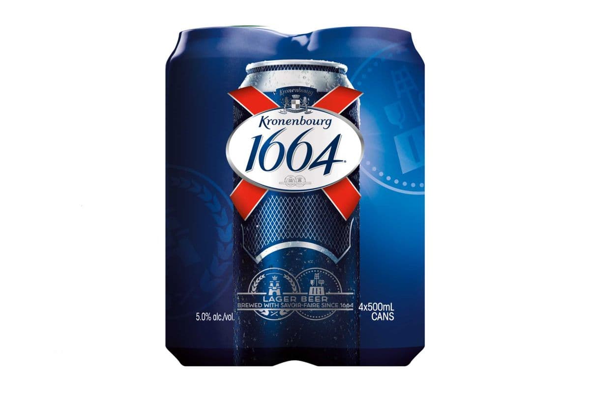 Kronenbourg 1664 Lager (4 Cans) (1 x 4x500ml)