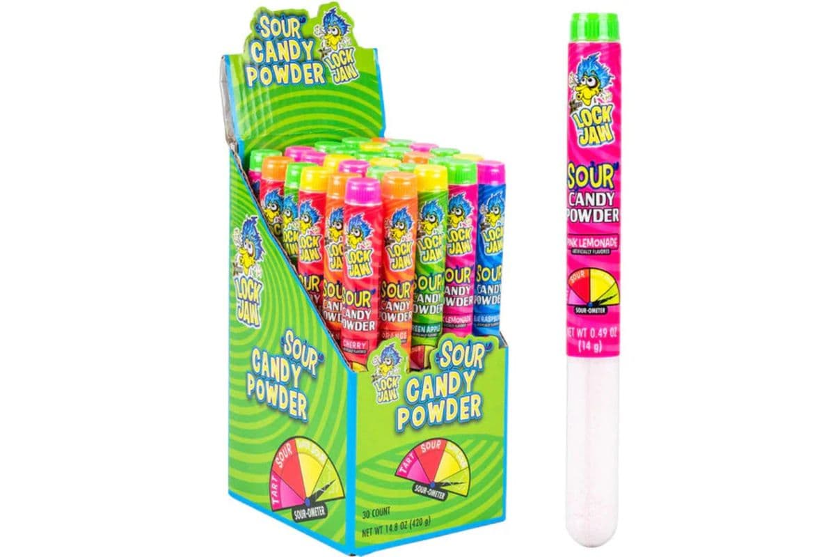 Lock Jaw Sour Powder Tubes