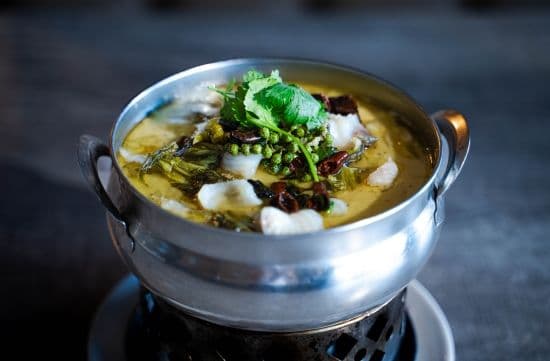 (Single) Spicy Sauerkraut Fish HotPot(Spicy) / (單點) 金湯酸菜魚(辣)