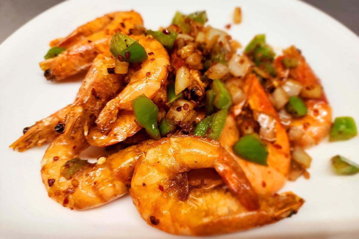 72. Salt and Pepper Shrimps (Shell On Head On)