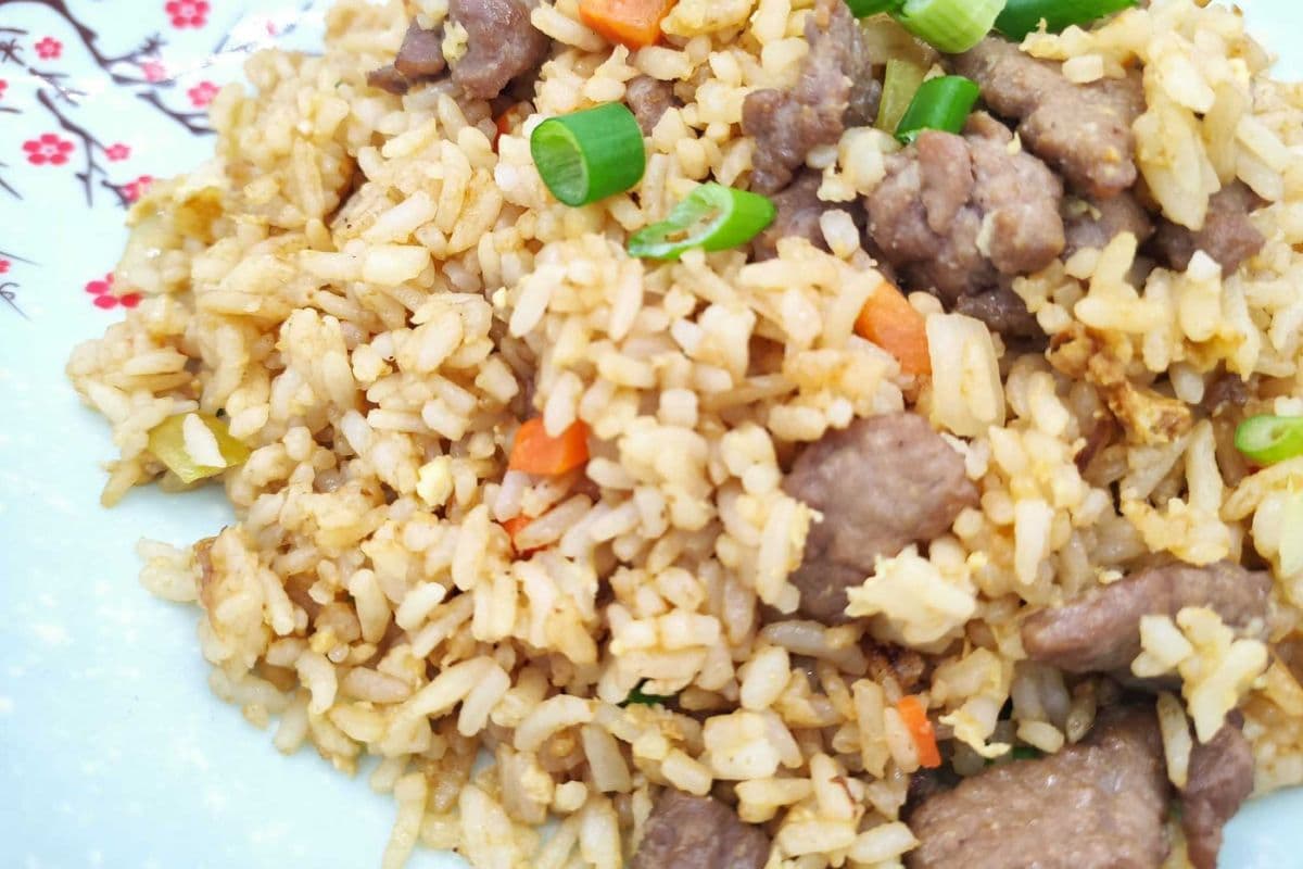 Meat Chow Faan - Fried Rice with Meat