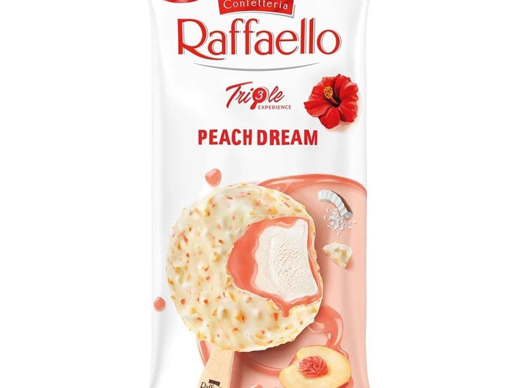 Ferrero Ice Cream Raffaello Stick Triple Peach (Single)