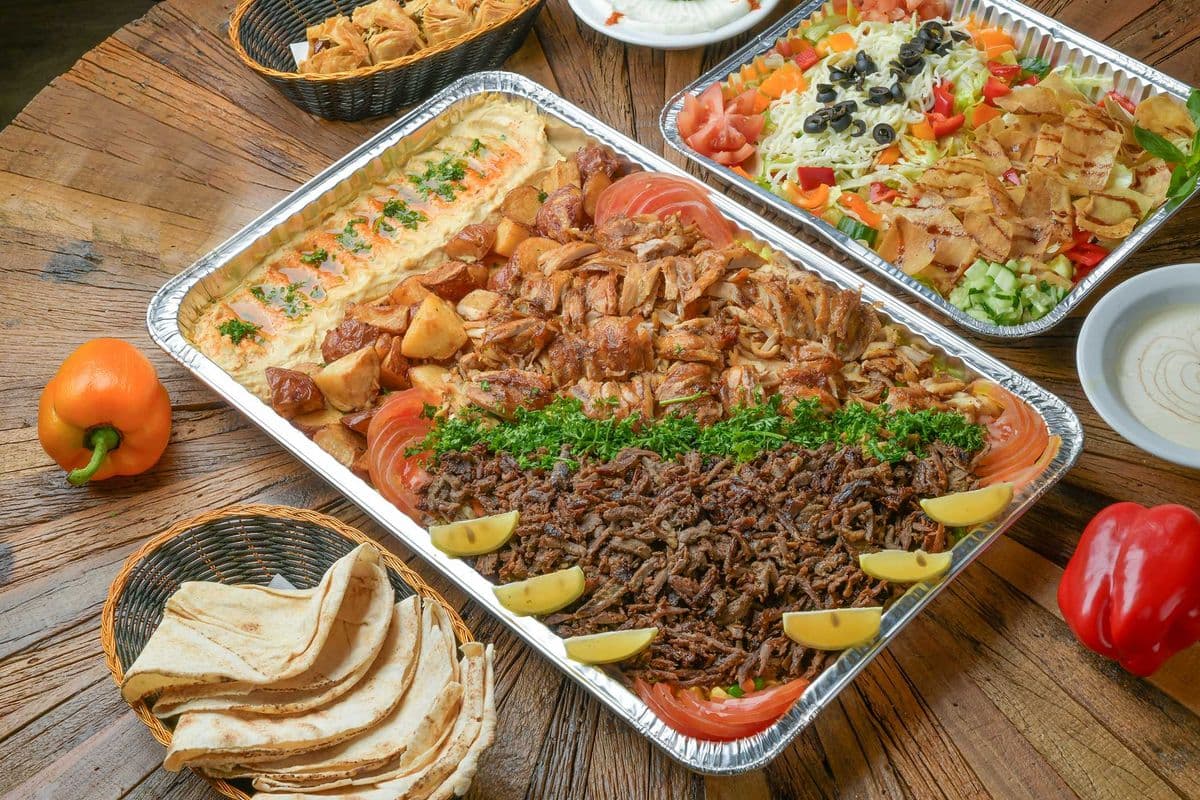 Shawarma platter, 2 people