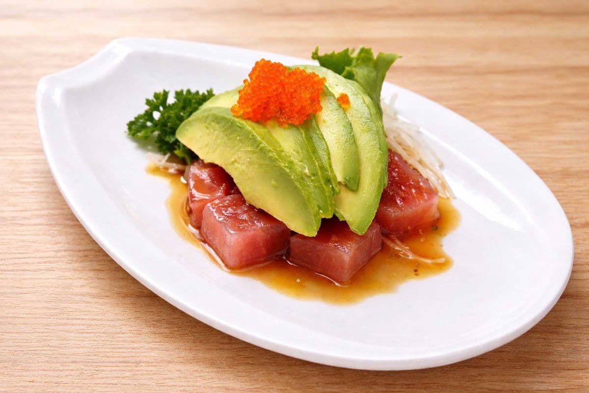 Avocado & Tuna Sashimi