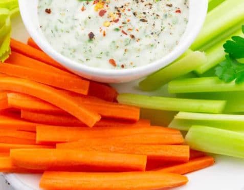 High End Bistro Vegetables and Dip