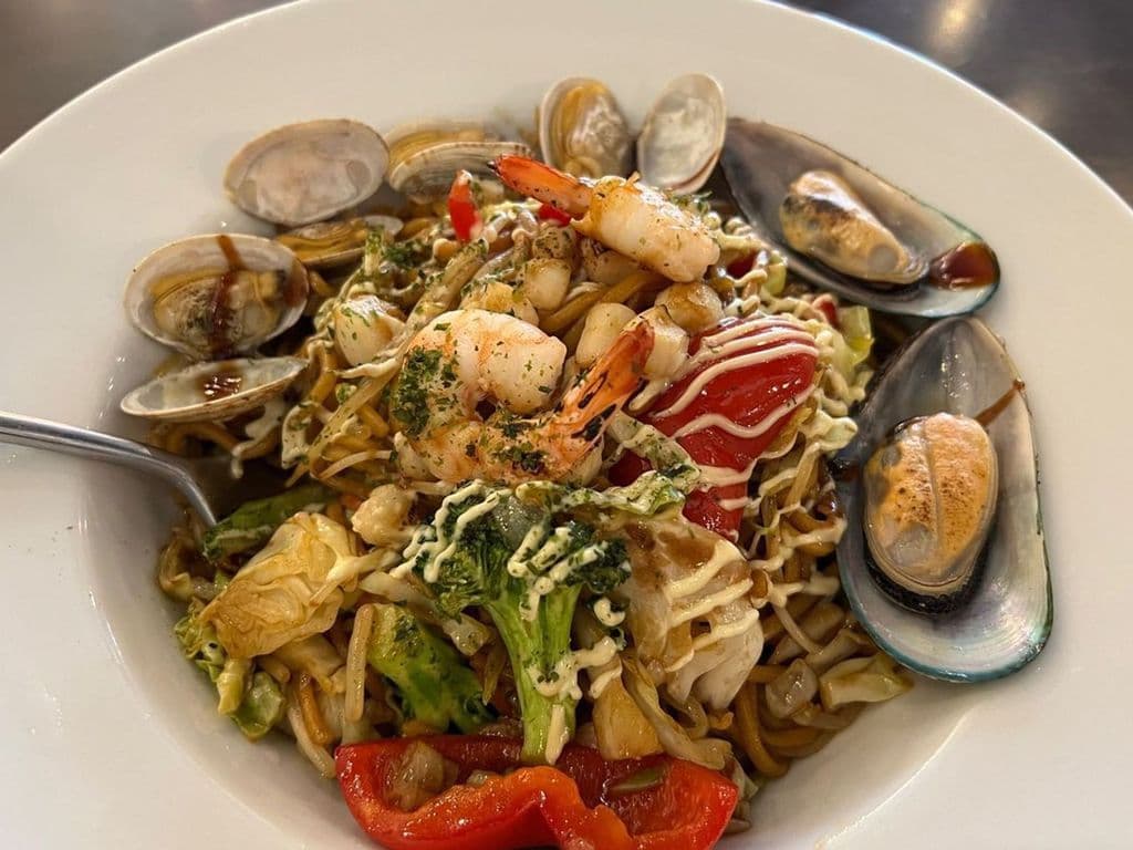 Seafood Yakiudon