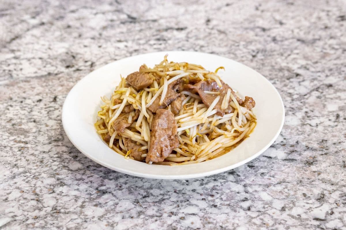 Bean Sprout Stir Fry with Beef (Meal)