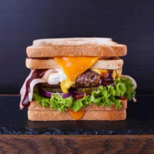 Hamburger Club Sandwich / Sandwich Hamburger club