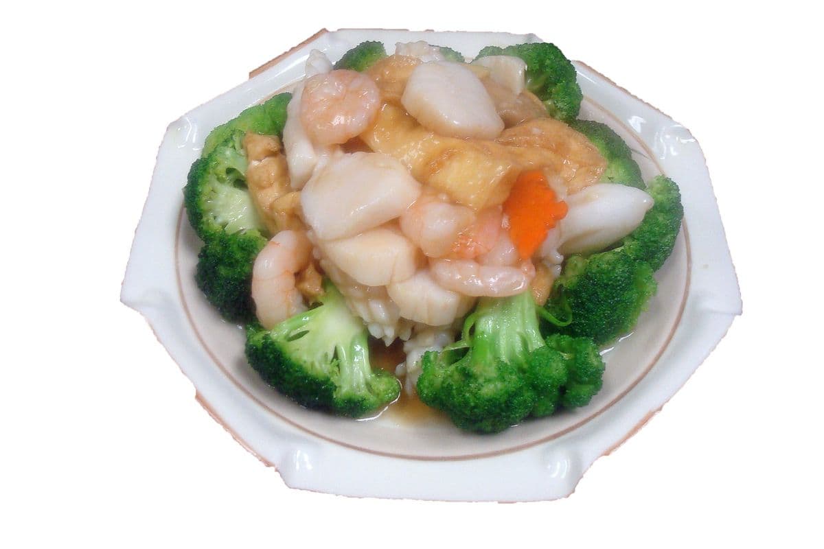 158. Braised Bean Curd or Seafood with Vegetable 紅燒豆腐海鮮