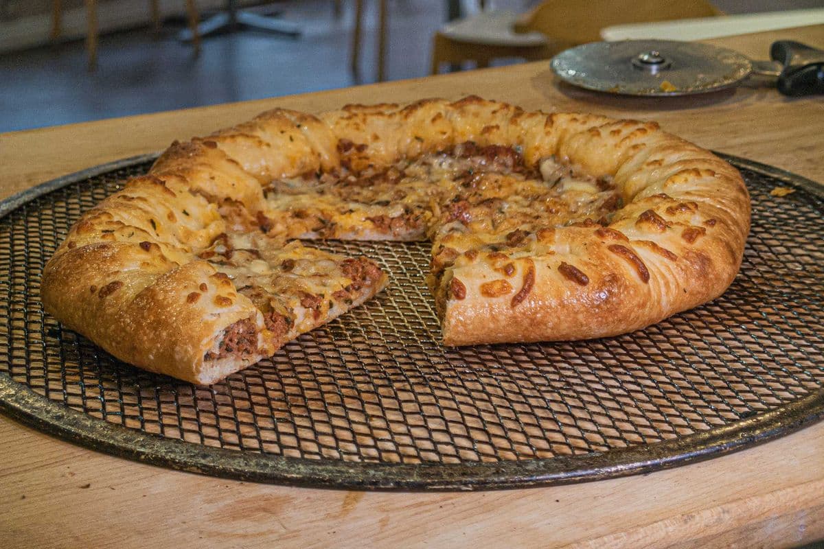 Meat Mix stuffed crust PIE