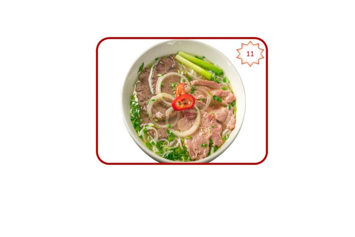 11. Rare Beef and Brisket Noodle