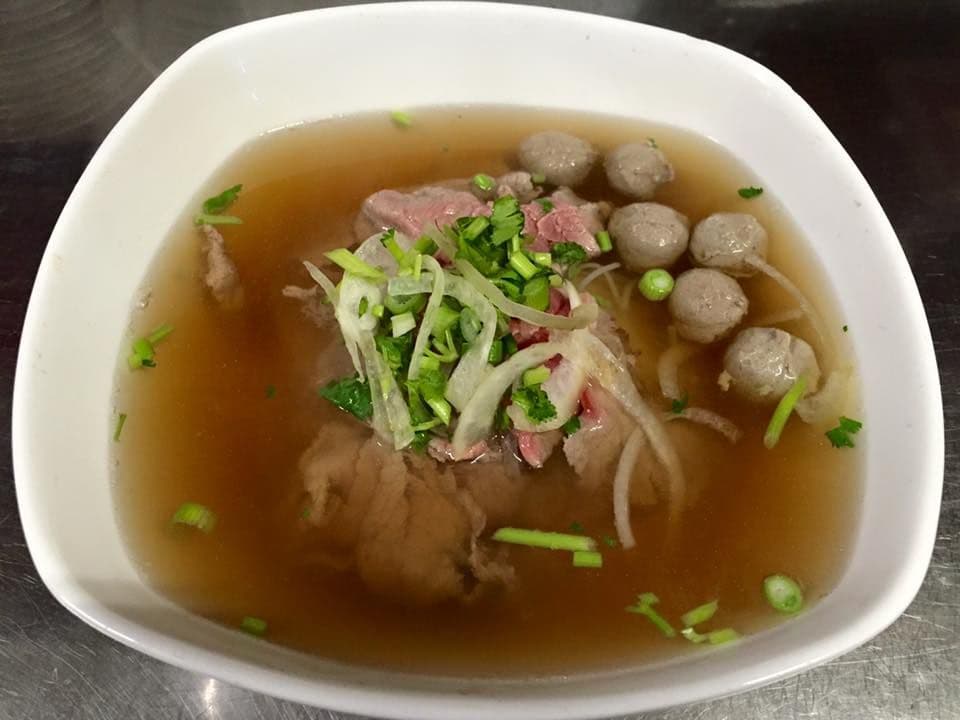 108. Rare Beef and Beef Ball Noodle Soup