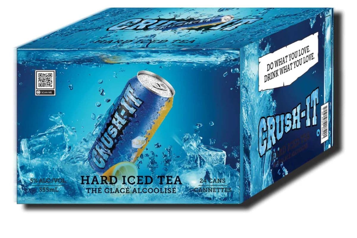 CRUSH-IT HARD ICED TEA (24 PACK) (24 x 355ML CAN)