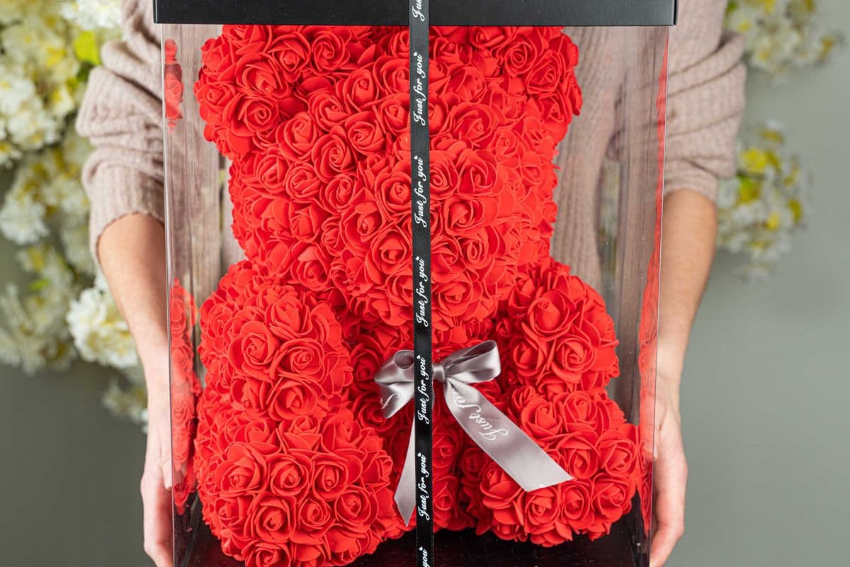 Rose Teddy Bear (40cm/16")