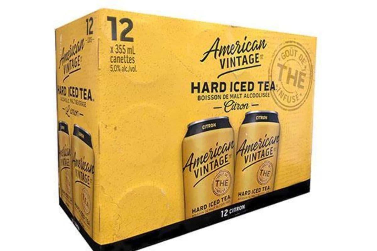American Vintage Hard Iced Tea Lemon (12 x 355 ml Cans)