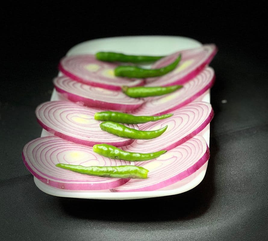 Onion and Green Chilli Salad