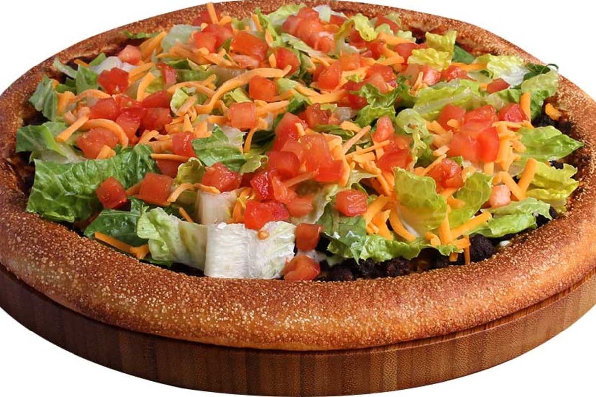 26. 8" Small Beef or Chicken Taco Pizza