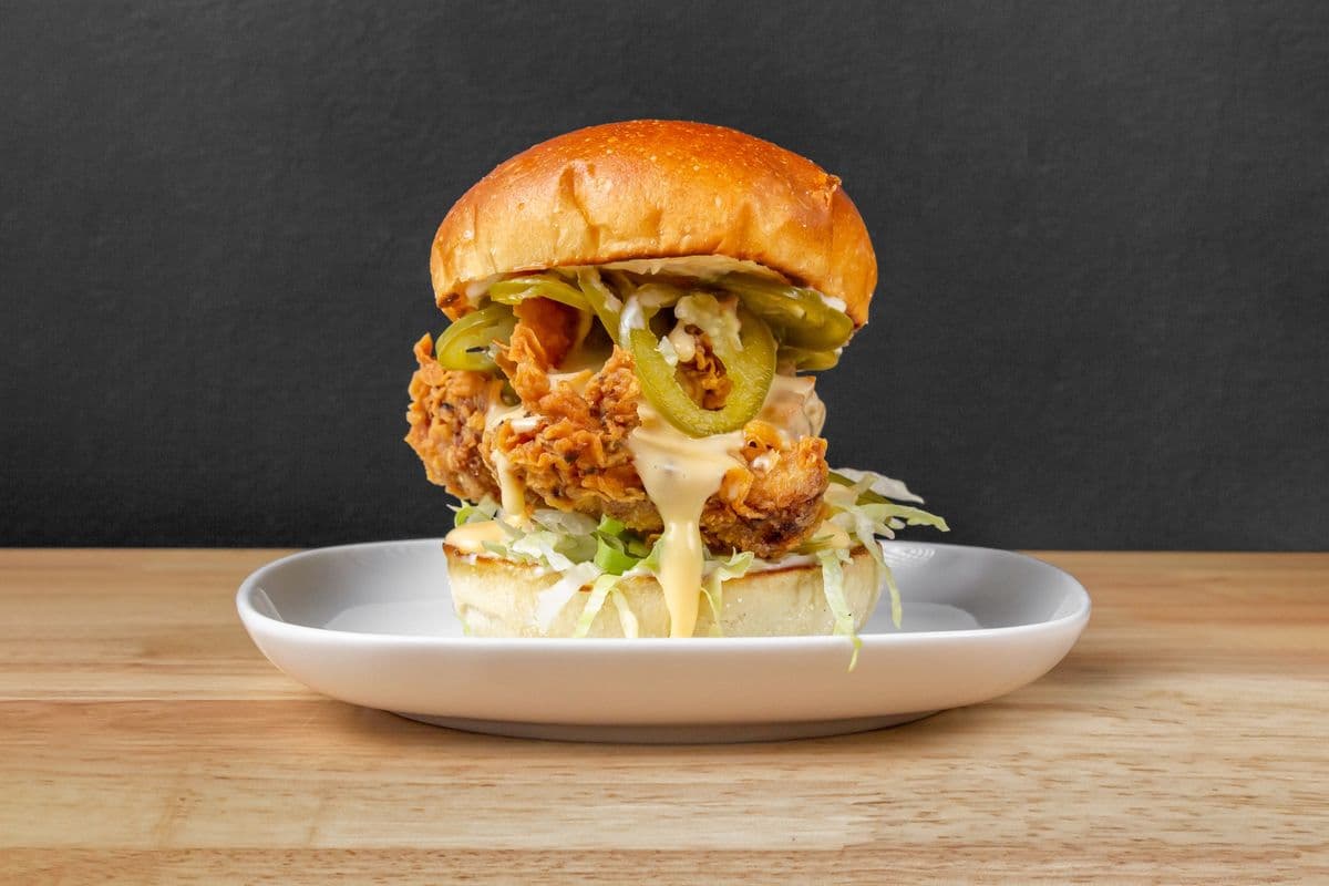 Jalapeno Cheesy Fried Chicken Sandwich