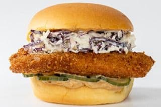 Trio Burger Poulet Cornichon Salade de Choux