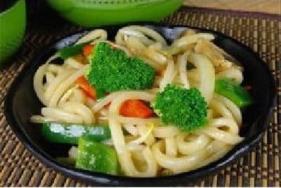 61. Vegetable Fried Udon (Thick Noodles) Teppanyaki