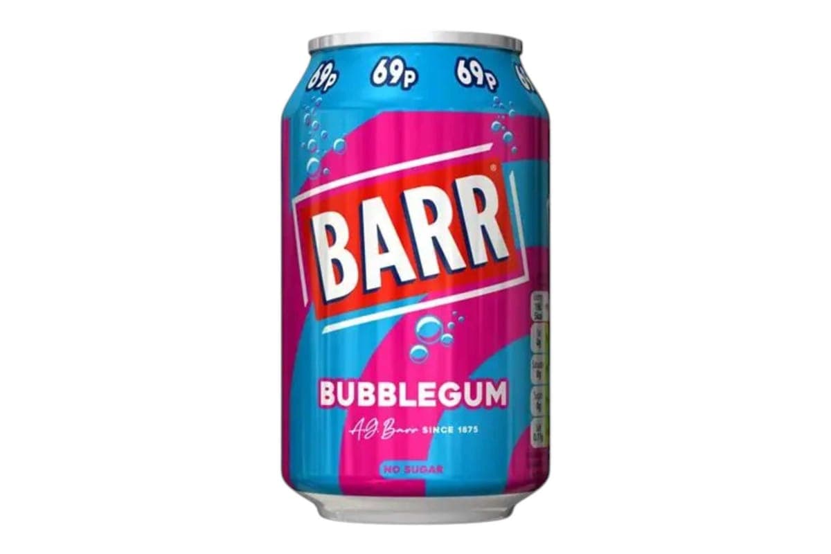 Barr Bubblegum Soda (330ml) (5 Cal)
