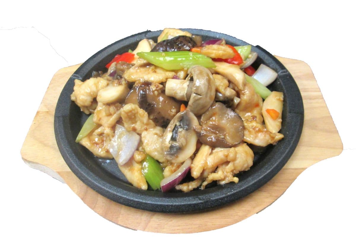 211. Mix Mushroom or Chicken with Teriyaki Sauce 鐵板燒汁什菌雞片