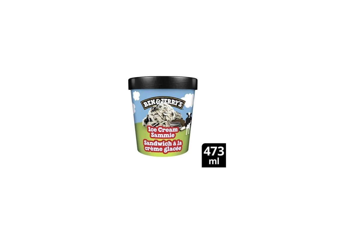 Ben & Jerry's Ice Cream Sammie Ice Cream (473ml)