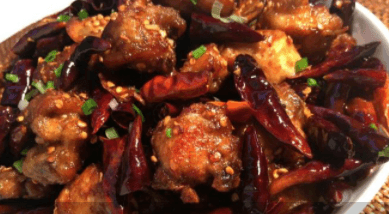Szechuan Chicken or Fish Dry