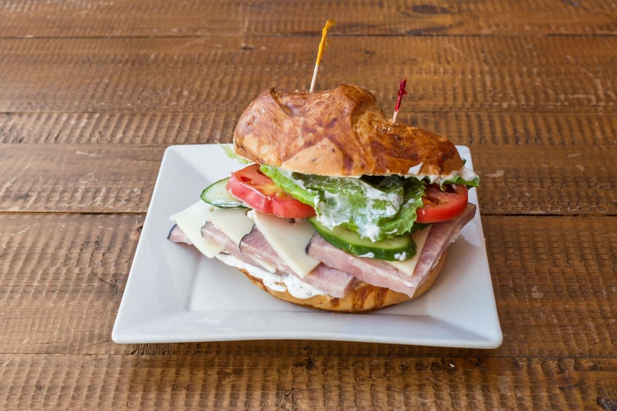 Ham and Swiss Bunwich